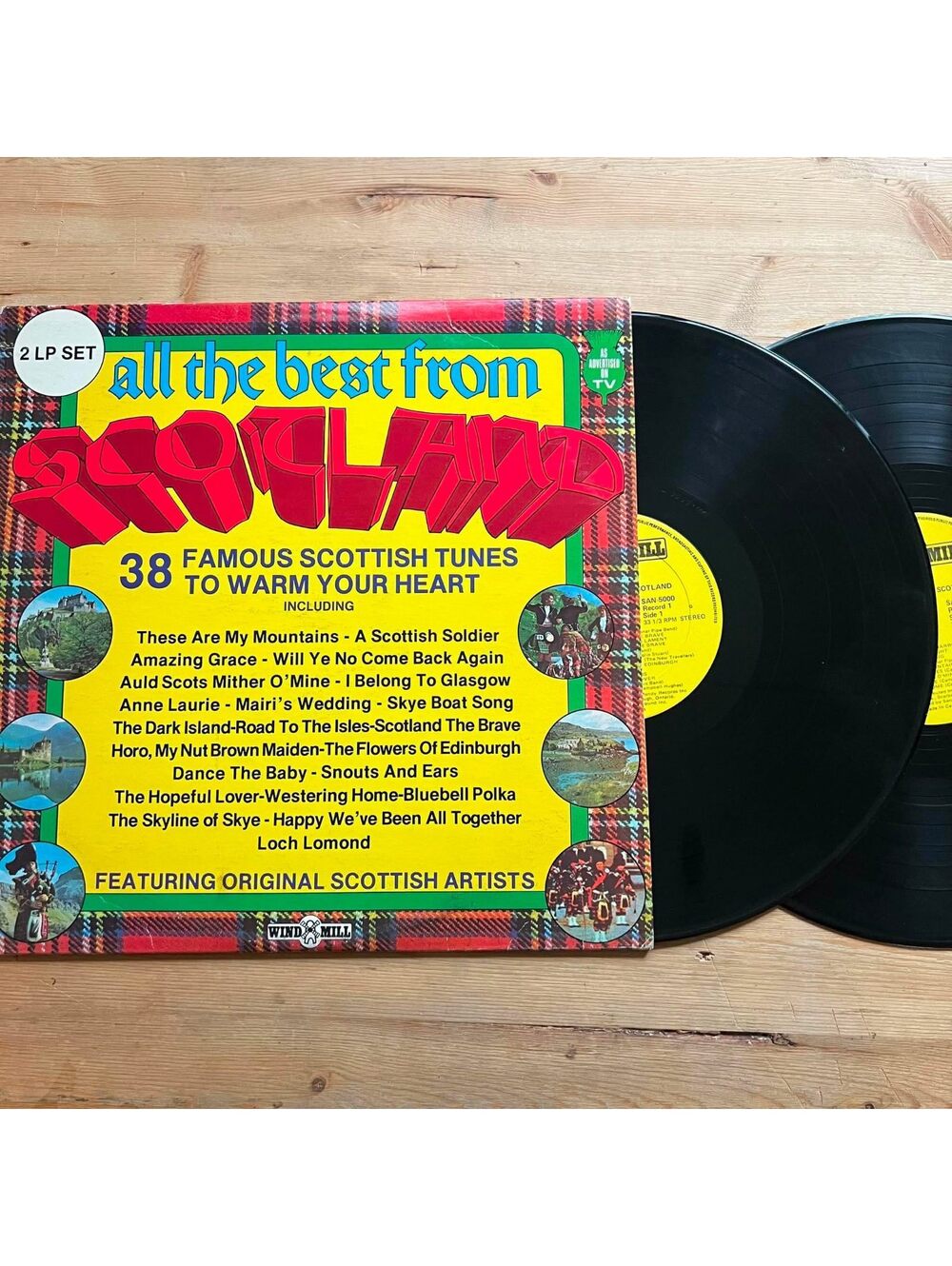 Various - All the Best from Scotland 38 Famous Scottish Tunes 33rpm VG+ VR22